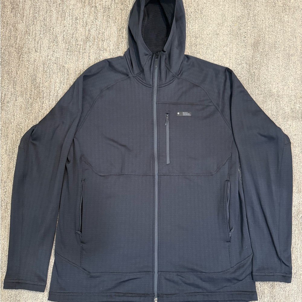 Black Diamond Men's Dark Gray Hooded Performance Jacket